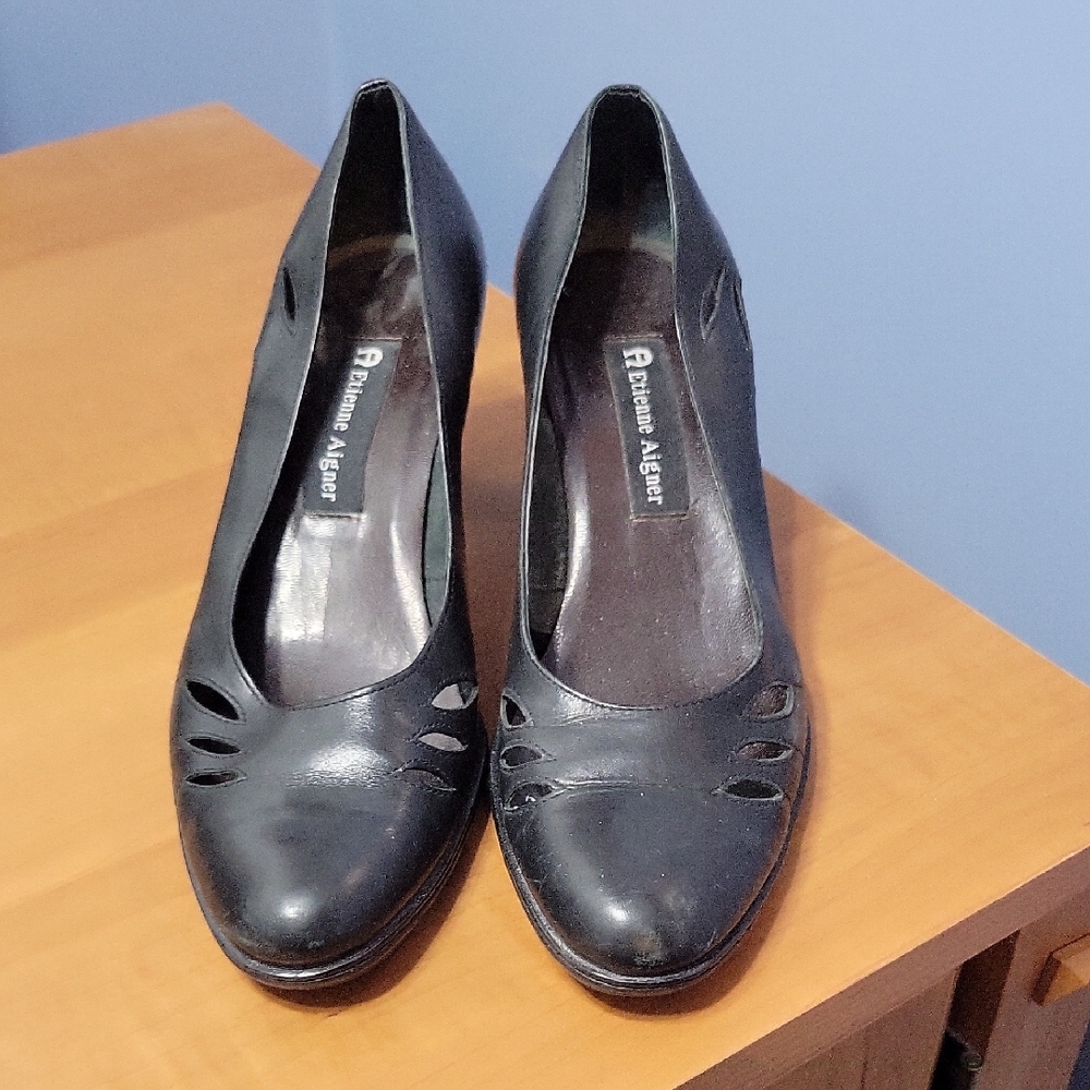 Etienne Aigner Black Heels